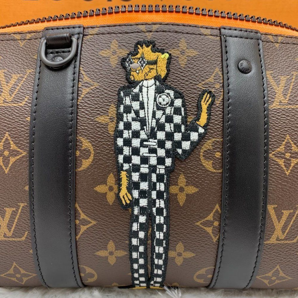 Louis Vuitton City Keepall Leather checkered bag Virgil Abloh Zoom with Friends - Picture 4 of 13